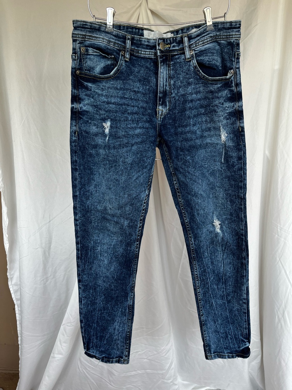 Men's Stretchy Distressed Jeans
